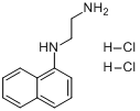CAS:1465-25-4_N-(1-萘基)乙二胺二盐酸盐的分子结构