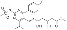 CAS:147118-40-9_瑞舒伐他汀甲酯的分子结构