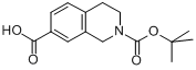CAS:149353-95-7_N-Boc-7-hydroxycarbonyl-1,2,3,4-tetrahydroisoquinoline的分子结构