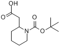 CAS:149518-50-3_1-叔丁氧羰基-2-哌啶乙酸的分子结构