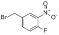 CAS:15017-52-4_4-氟-3-硝基溴苄的分子结构