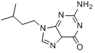 CAS:15065-50-6_2-氨基-9-(3-甲基丁基)-3H-嘌呤-6-酮的分子结构