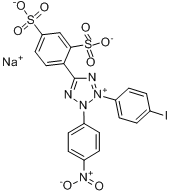 CAS:150849-52-8_2-(4-碘苯)-3-(4-硝基苯)-5-(2,4-二磺基苯)-2H-四氮唑钠盐的分子结构