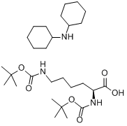 CAS:15098-69-8_N,N'-二叔丁氧羰基-L-赖氨酸二环己胺盐的分子结构