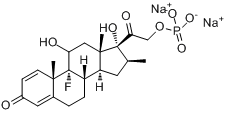CAS:151-73-5_倍他米松磷酸钠的分子结构