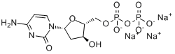 CAS:151151-32-5_2'-脱氧胞苷-5'-二磷酸三钠盐的分子结构