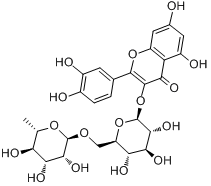 CAS:153-18-4_芦丁的分子结构