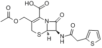 CAS:153-61-7_头孢噻吩酸的分子结构