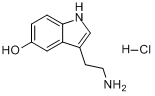 CAS:153-98-0_5-羟基色胺盐酸盐的分子结构
