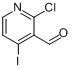 CAS:153034-90-3_2-氯-4-碘吡啶-3-甲醛的分子结构
