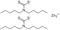 CAS:15337-18-5_二(N,N-二戊基二硫代氨基甲酸)锌的分子结构
