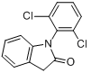 CAS:15362-40-0_1-(2,6-二氯苯基)-1,3-二氢-2H-吲哚-2-酮的分子结构