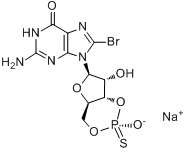 CAS:153660-03-8_SP-8-BR-CGMPS的分子结构
