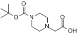 CAS:156478-71-6_4-Boc-1-哌嗪乙酸的分子结构