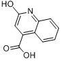 CAS:15733-89-8_2-羟基喹啉-4-羧酸的分子结构