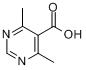 CAS:157335-93-8_4,6-二甲基嘧啶-5-甲酸的分子结构