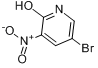 CAS:15862-34-7_5-溴-2-羟基-3-硝基吡啶的分子结构
