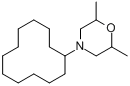 CAS:1593-77-7_4-环十二烷基-2,6-二甲基吗啉的分子结构