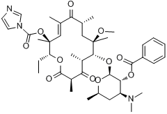 CAS:160145-83-5_泰利霉素中间体(7A)的分子结构