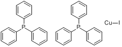 CAS:16109-82-3_碘代双(三苯膦)一铜的分子结构