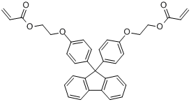 CAS:161182-73-6_9,9-双[4-(2-丙烯酰氧基乙氧基)苯基]芴的分子结构