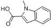 CAS:16136-58-6_1-甲基吲哚-2-甲酸的分子结构