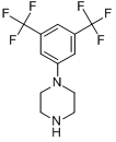 CAS:16172-96-6_1-[3,5-二(三氟甲基)苯基]哌嗪的分子结构