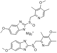 CAS:161973-10-0_埃索美拉唑镁的分子结构