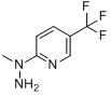 CAS:163620-24-4_N-[5-(三氟甲基）-2-吡啶基]-N-甲基肼的分子结构