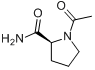 CAS:16395-58-7_N-乙酰-L-脯氨酰胺的分子结构