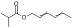 CAS:16491-24-0_2-甲基丙酸-2,4-己二烯基酯的分子结构