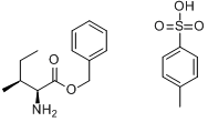 CAS:16652-75-8_L-异亮氨酸苄酯对甲苯磺酸盐的分子结构