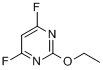CAS:166524-65-8_2-乙氧基-4,6-二氟嘧啶的分子结构