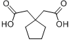 CAS:16713-66-9_1,1-环戊烷二乙酸的分子结构