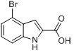 CAS:16732-64-2_4-溴吲哚-2-羧酸的分子结构