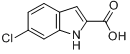 CAS:16732-75-5_6-氯吲哚-2-羧酸的分子结构