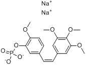 CAS:168555-66-6_考布他丁A-4磷酸二钠盐的分子结构