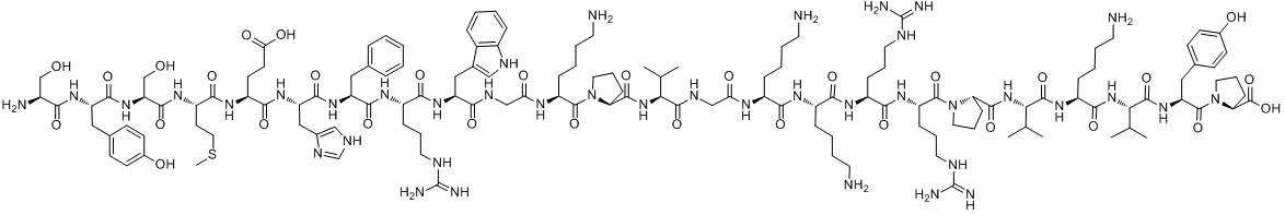 CAS:16960-16-0_替可克肽的分子结构