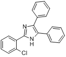 CAS:1707-67-1_2-(2-氯苯基)-4,5-二苯基咪唑的分子结构