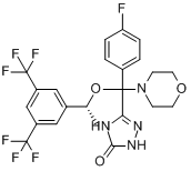 CAS:170729-80-3_阿瑞吡坦的分子结构