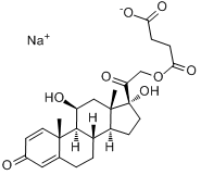 CAS:1715-33-9_泼尼松龙琥珀酸钠的分子结构