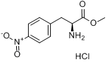 CAS:17193-40-7_(S)-4-硝基苯基丙氨酸甲酯盐酸盐的分子结构
