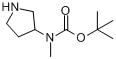 CAS:172478-00-1_3-N-Boc-N-甲基氨基吡咯烷的分子结构