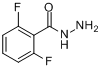 CAS:172935-91-0_2,6-二氟苯甲酰肼的分子结构