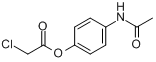 CAS:17321-63-0_氯乙酸-4-乙酰氨基苯酯的分子结构