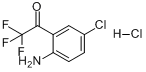 CAS:173676-59-0_4-氯-2-(三氟乙酰基)苯胺盐酸盐的分子结构