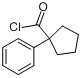 CAS:17380-62-0_1-苯基环戊烷甲酰氯的分子结构