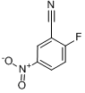 CAS:17417-09-3_2-氟-5-硝基苯腈的分子结构