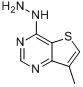 CAS:175137-22-1_7-Methylthieno[3,2-d]pyrimidin-4-hydrazineķӽṹ