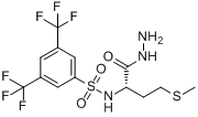 CAS:175202-22-9_N-[3,5-BIS(TRIFLUOROMETHYL)BENZENESULFONYL]-L-METHIONYL HYDRAZIDE的分子结构